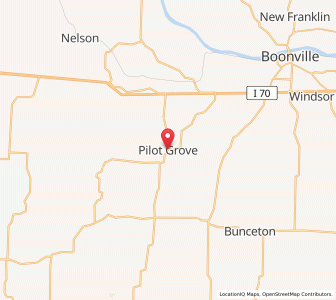 Map of Pilot Grove, Missouri