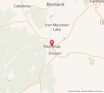 Map of Pilot Knob, Missouri