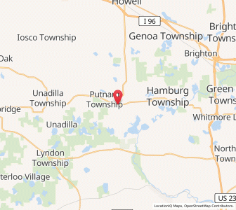 Map of Pinckney, Michigan