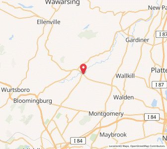 Map of Pine Bush, New York