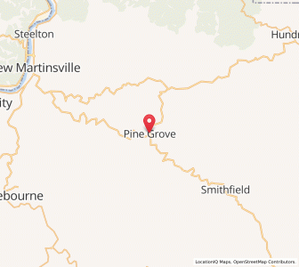Map of Pine Grove, West Virginia