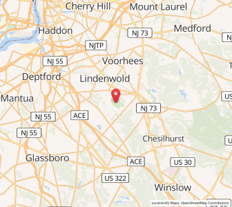 Map of Pine Valley, New Jersey