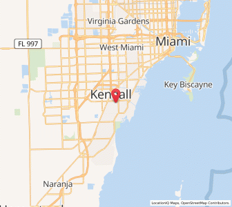 Map of Pinecrest, Florida