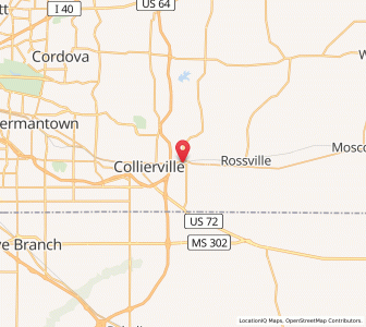 Map of Piperton, Tennessee