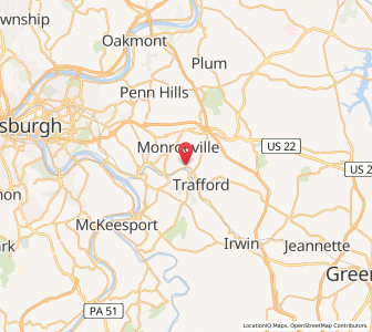 Map of Pitcairn, Pennsylvania