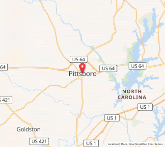 Map of Pittsboro, North Carolina