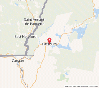 Map of Pittsburg, New Hampshire