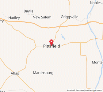 Map of Pittsfield, Illinois