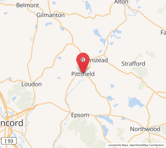 Map of Pittsfield, New Hampshire