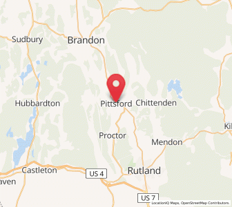 Map of Pittsford, Vermont