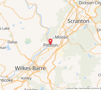Map of Pittston, Pennsylvania