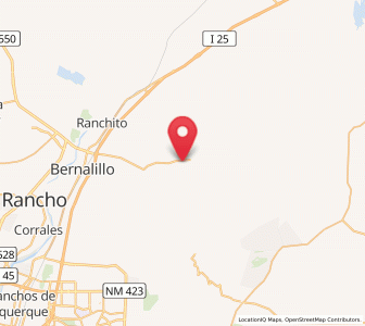 Map of Placitas, New Mexico