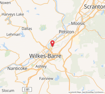 Map of Plains, Pennsylvania