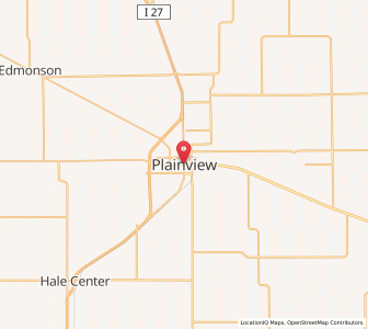 Map of Plainview, Texas