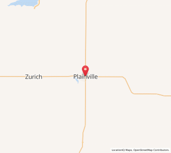 Map of Plainville, Kansas