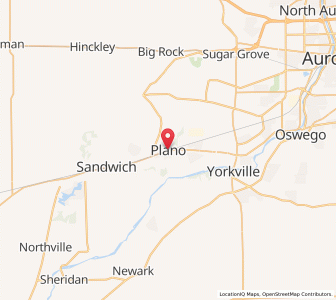 Map of Plano, Illinois