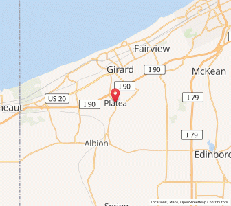 Map of Platea, Pennsylvania