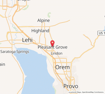 Map of Pleasant Grove, Utah