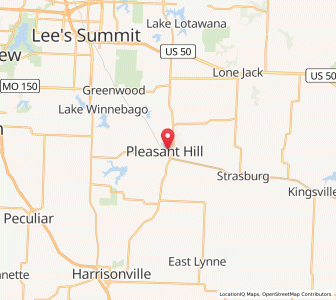 Map of Pleasant Hill, Missouri