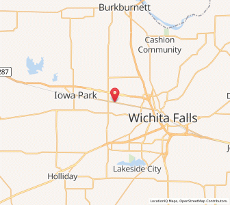 Map of Pleasant Valley, Texas