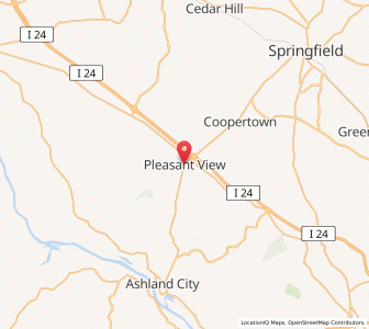 Map of Pleasant View, Tennessee