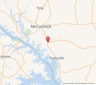 Map of Plum Branch, South Carolina
