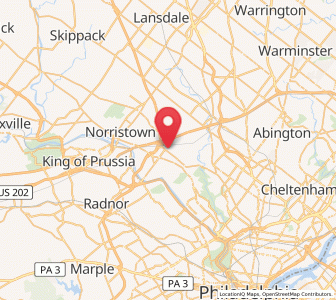 Map of Plymouth Meeting, Pennsylvania