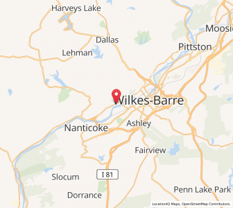 Map of Plymouth, Pennsylvania