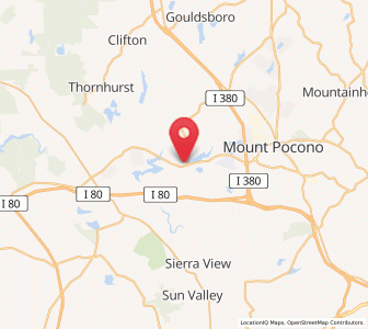 Map of Pocono Lake, Pennsylvania