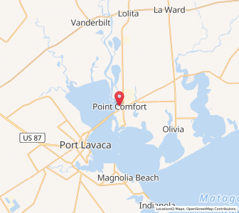 Map of Point Comfort, Texas