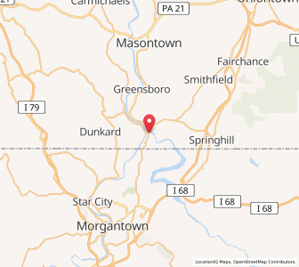 Map of Point Marion, Pennsylvania