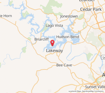 Map of Point Venture, Texas