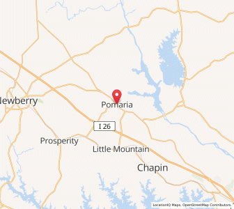 Map of Pomaria, South Carolina