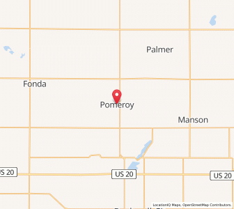 Map of Pomeroy, Iowa
