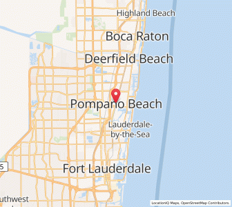 Map of Pompano Beach, Florida