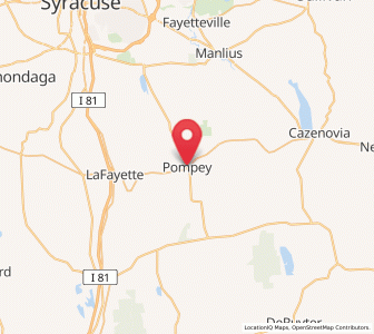 Map of Pompey, New York