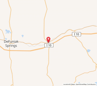 Map of Ponce de Leon, Florida