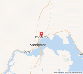 Map of Ponderay, Idaho