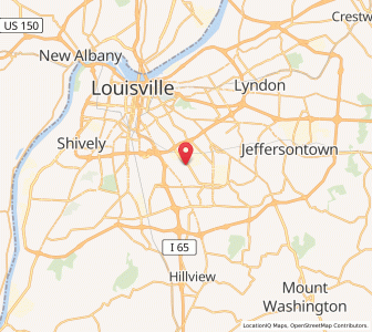 Map of Poplar Hills, Kentucky