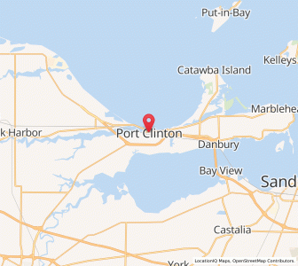 Map of Port Clinton, Ohio