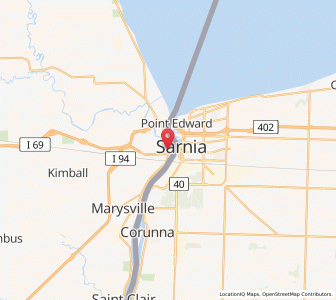 Map of Port Huron, Michigan