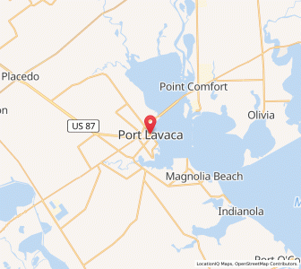 Map of Port Lavaca, Texas