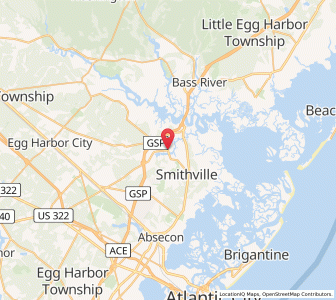 Map of Port Republic, New Jersey