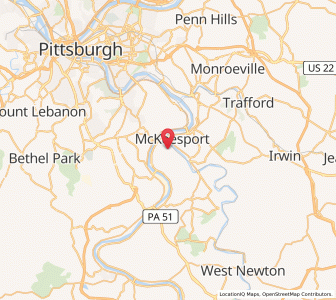 Map of Port Vue, Pennsylvania