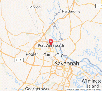 Map of Port Wentworth, Georgia