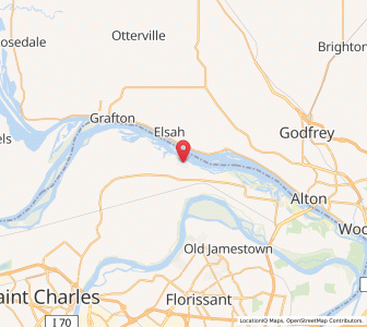 Map of Portage Des Sioux, Missouri