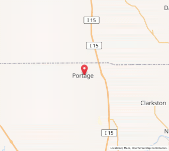 Map of Portage, Utah