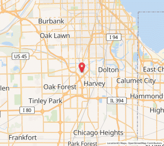 Map of Posen, Illinois