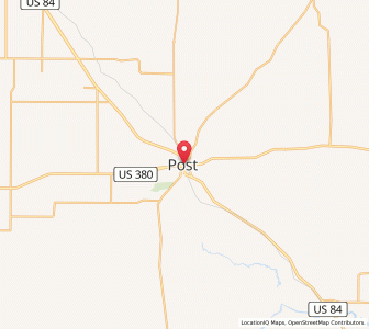 Map of Post, Texas