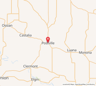 Map of Postville, Iowa